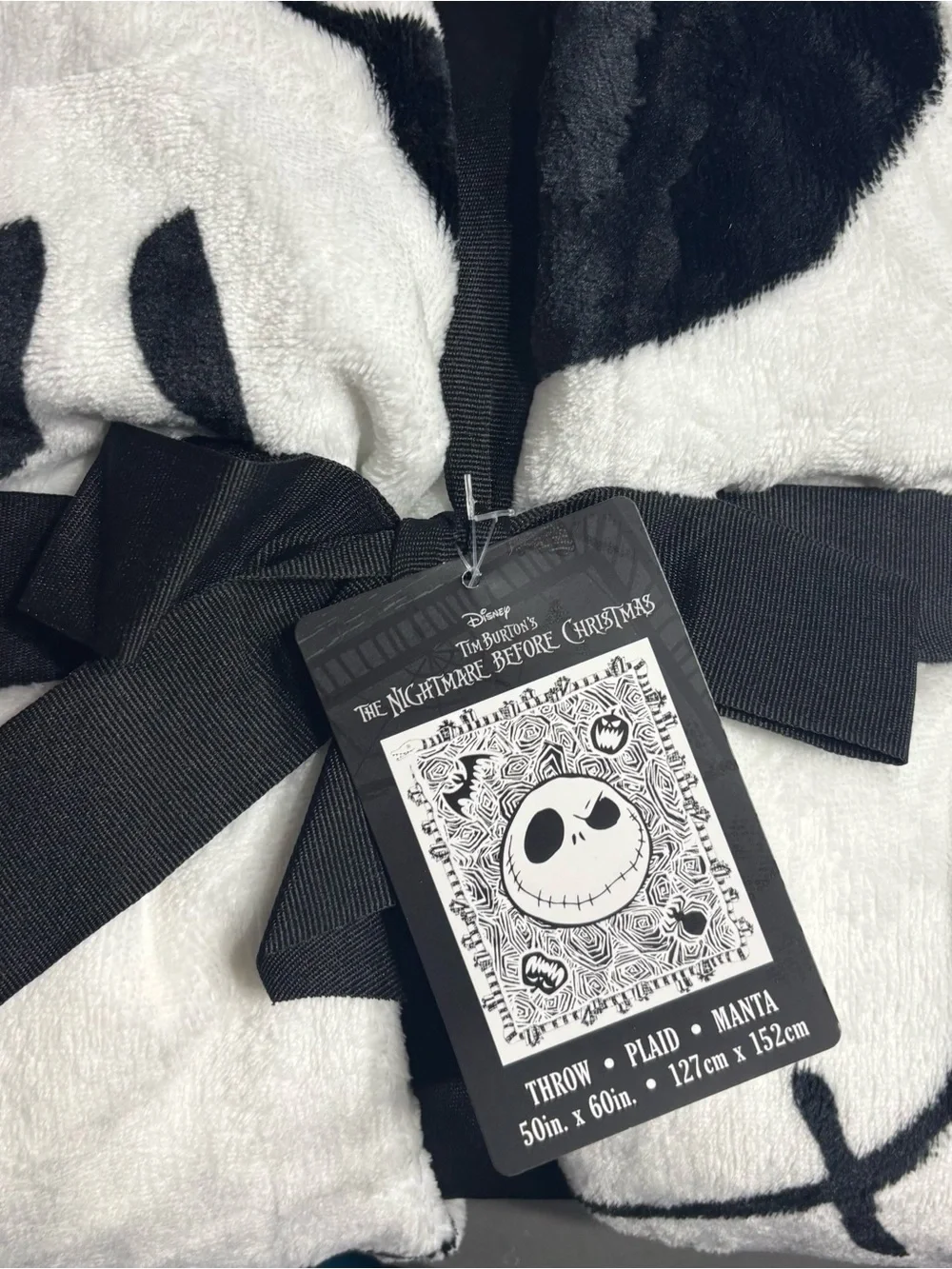 Disney Park - Throw Blanket - Nightmare Before Christmas Jack Face